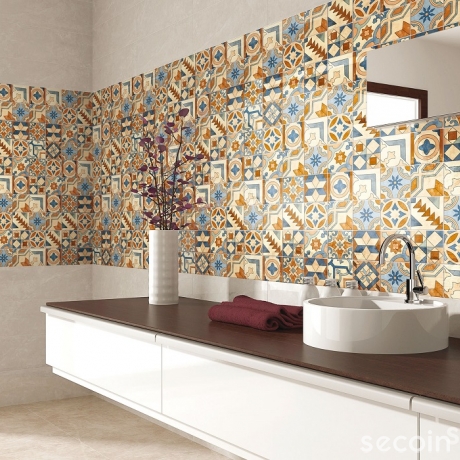 GẠCH BÔNG MEN GỐM MIX GDM 151